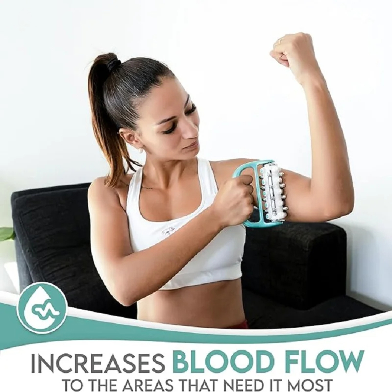 Lymfedrainage Massager (groen) Ultieme Fascia Release & Scar Tissue Massage Tool Persoonlijke handmassage Ro