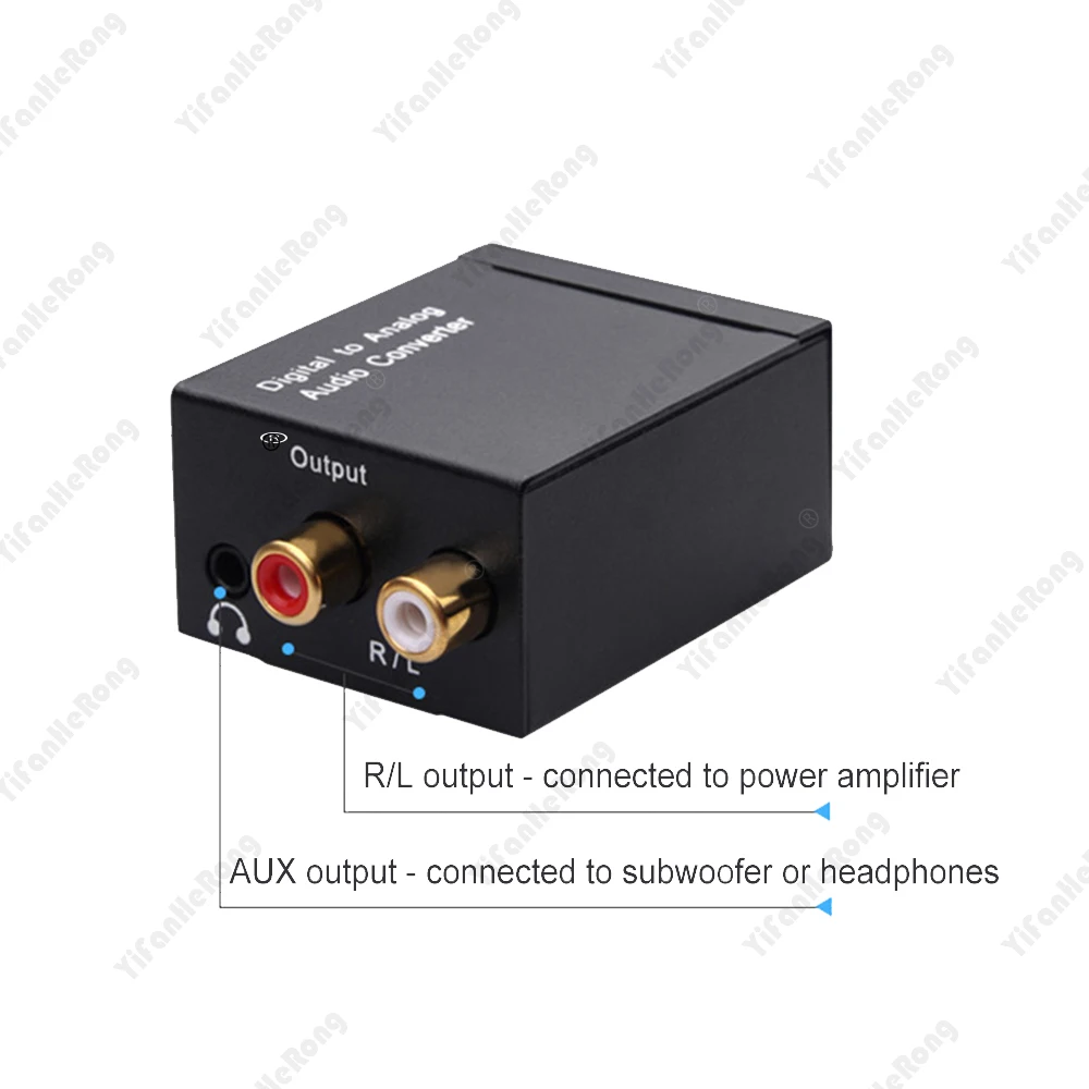 Audio Converter Coaxial Optical Fiber Toslink Digital to Jack 3.5mm Analog For RCA SPDIF Digital Audio Decoder Stereo Amplifier