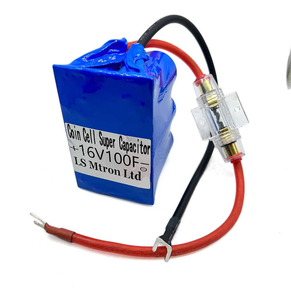 Conjunto LS Mtron Ltd. 16V100F auto gelijkrichtermodule com krimpkous 2. 7v600f supercondensador voeding, 1 unidad