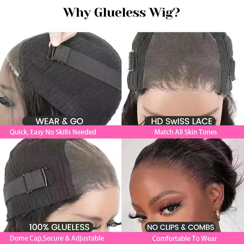 Glueless Wig Band Elastic Band For Wigs 1Pcs Wig Grip Headband To Fix Wig Adjustable Elastic Strap For Wig Plush & Knit Material