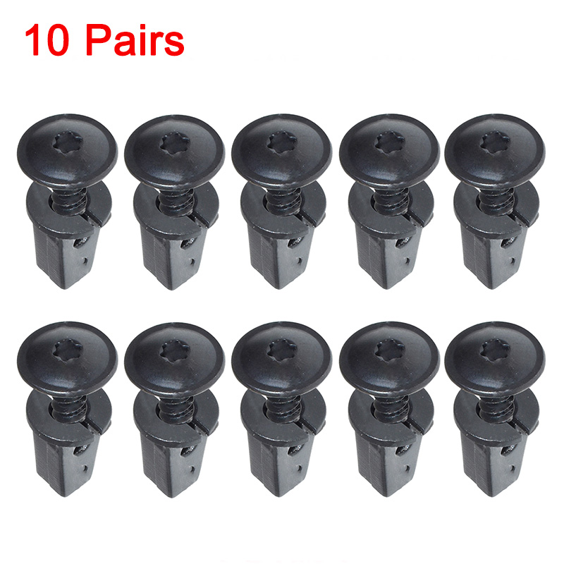 10/20 Uds cubierta del motor bandeja inferior protector contra salpicaduras arco de rueda tornillo Torx retenedor Clips perno Universal para VW Audi Seat