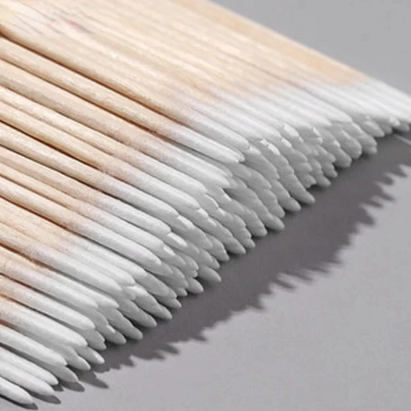 1000pcs Micro ไม้ผ้าฝ้าย Swab Eyelash EXTENSION เครื่องมือ Tatoo Microblading ทําความสะอาดไม้ Sticks เครื่องสําอางค์แปรงฝ้าย Buds เคล็ดลับ