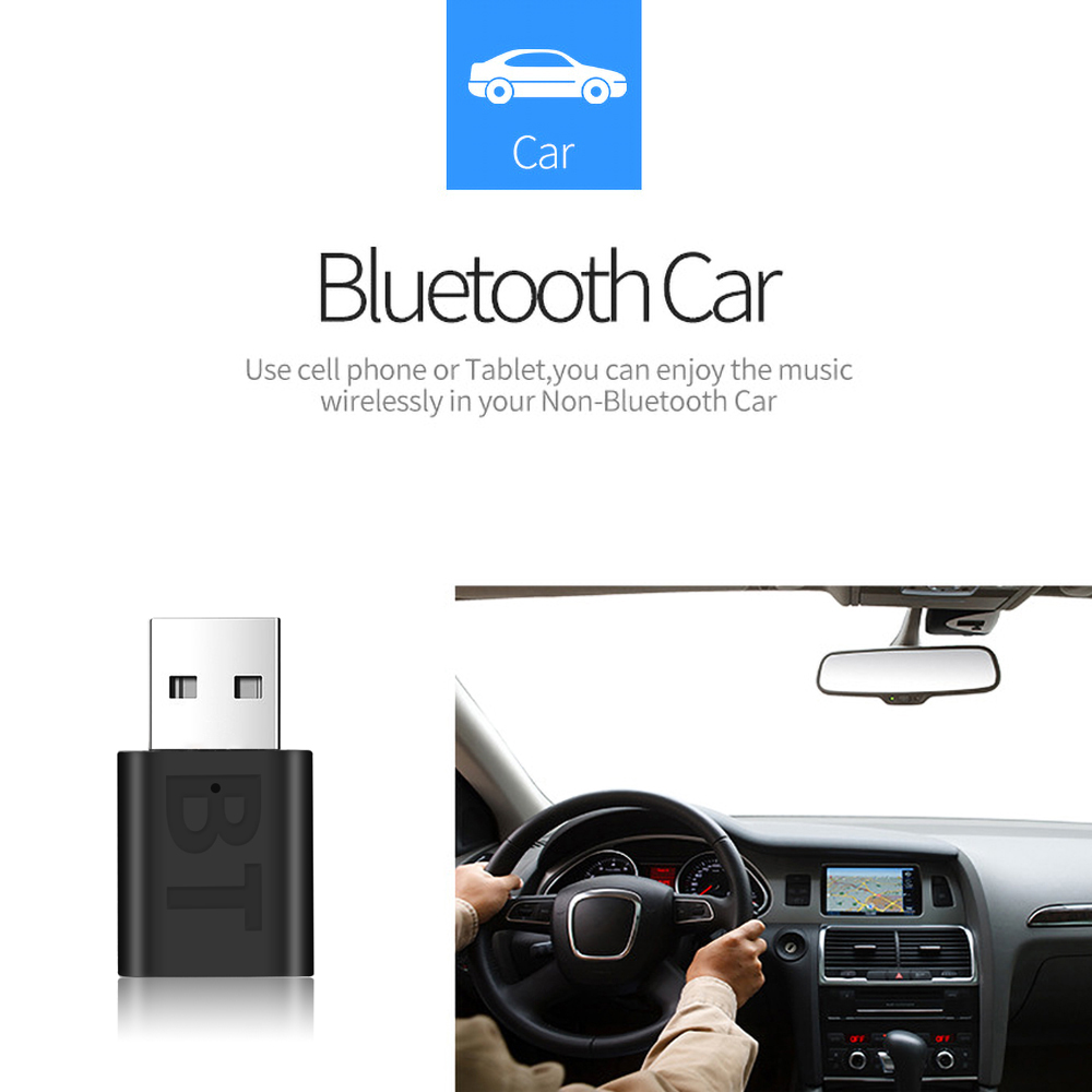 USB Bluetooth 5.0 Empfänger Drahtloser Bluetooth-Adapter 3,5 mm AUX-Buchse für PC Auto Musik AUX Stereo-Audio-Adapter für TV-Kopfhörer