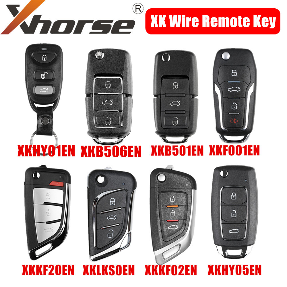Xhorse Draht Schlüssel XKB520EN XKB506EN XKLKS0EN XKFO01EN XKHY01EN XKKF02EN XKHY05EN XKKF20EN XK Draht Remote Key 5 Teile/los