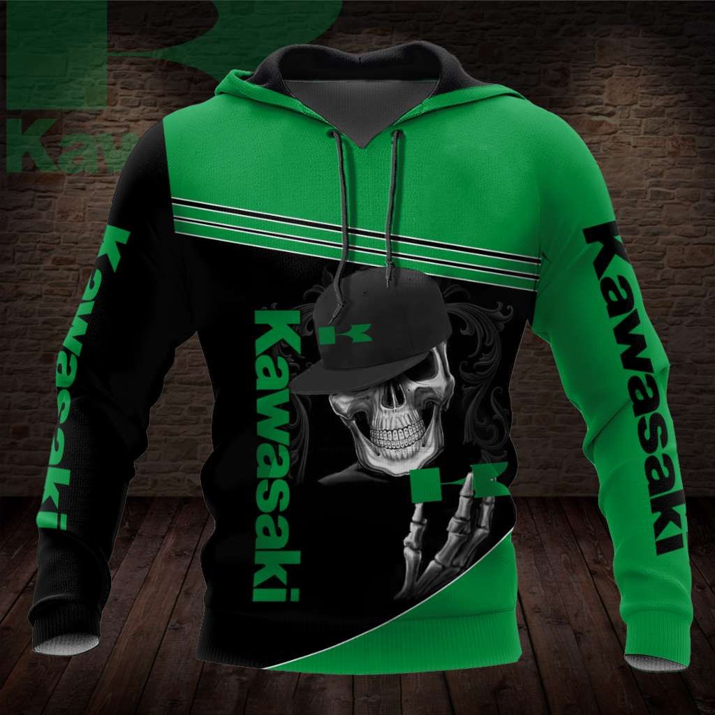 Kawasaki Motorcycle 3D Printing Spring Autumn 2024 New Men Hoodie Women Sweatshirt Casual Children Coat