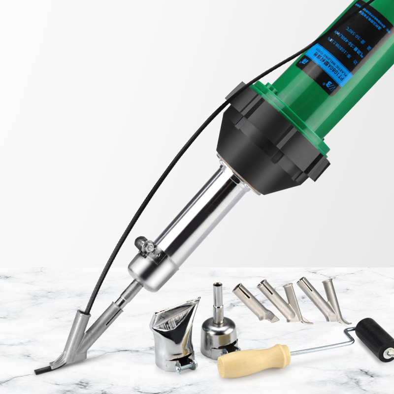Pistola de soldar de aire caliente de 220V, 1080W/1600W, equipo de Pvc, pistola de soldar de plástico integrada para soldadura y reparaciones de suelos de plástico de PVC PPR