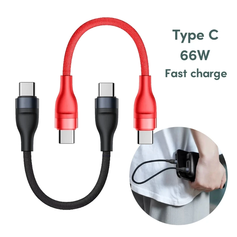 Cable corto USB C a USB C, carga rápida tipo C 66W para PadPro 2020, interruptores PadAir4 y más