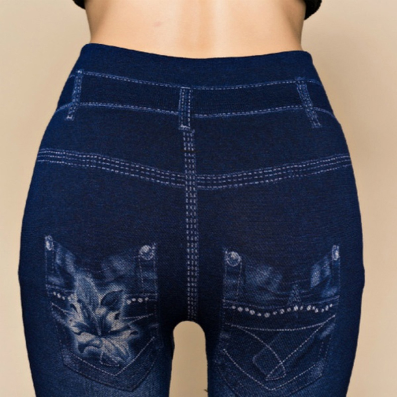 Nóng Gợi Cảm Nữ Quần Jean Skinny Jeggings Quần Cao Cấp Quần Legging Nữ In Hình Mắt Cá Chân-Chiều Dài Mỏng Legging Thể Dục Plus Kích Thước