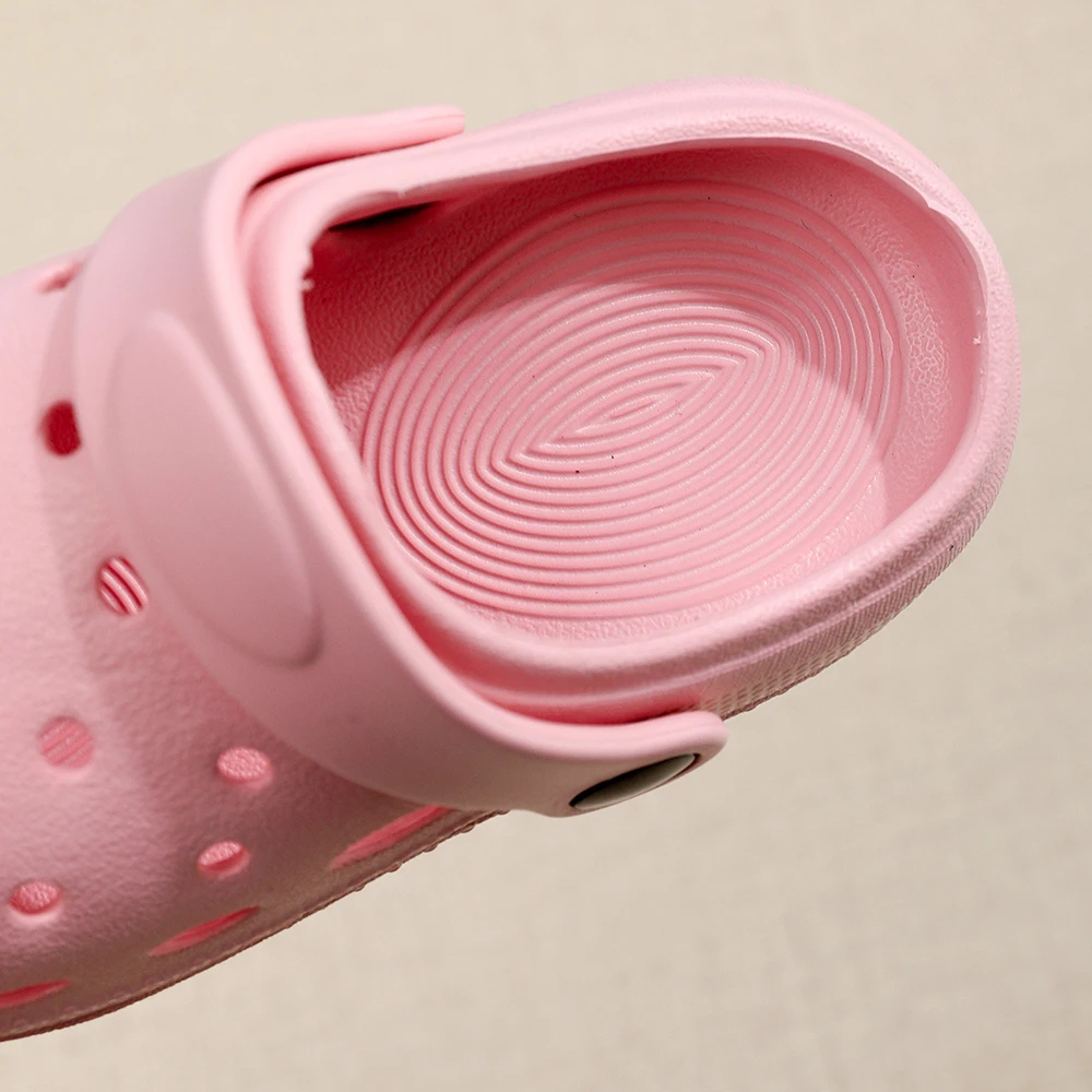 キッズサンダル穴子供靴スリッパソフト滑り止めシンプルな DIY デザイン穴ベビーシューズ砂浜少年少女のための