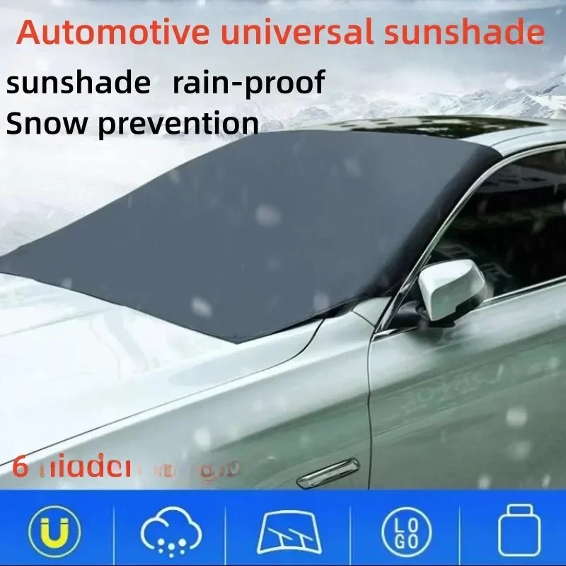 Cubierta magnética para parabrisas delantero de coche, cubierta parasol para automóvil, parasol para nieve, cubierta impermeable para coche 210 120cm