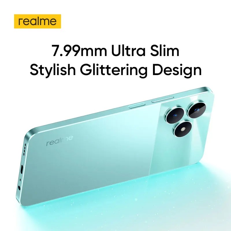 Realme c51 6.74 ''90hz display 50mp ai câmera 33w supervooc carga 5000mah bateria 6gb + 256gb poderoso smartphone octa-core