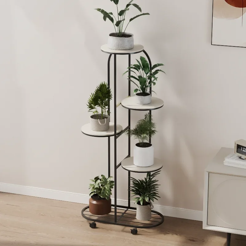 Simple Modern Multi-storey Flower Rack for Living Room, Floor Shelves for Flowers, Interior Decor, Living Room