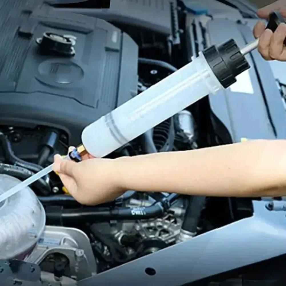 Extractor de aceite y fluido de 0,5l, jeringa para cambio de aceite, botella de transferencia, bomba de extracción de combustible automotriz, herramienta manual, bomba extractora de aceite