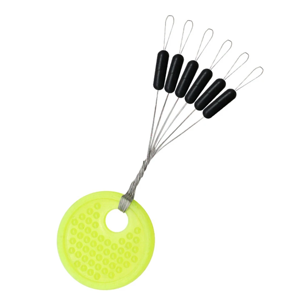 60pcs/Set Rubber Space Beans Weight Stoppers Carp Fishing Bait Fish Float Tools Professional Space Beans for Fishing
