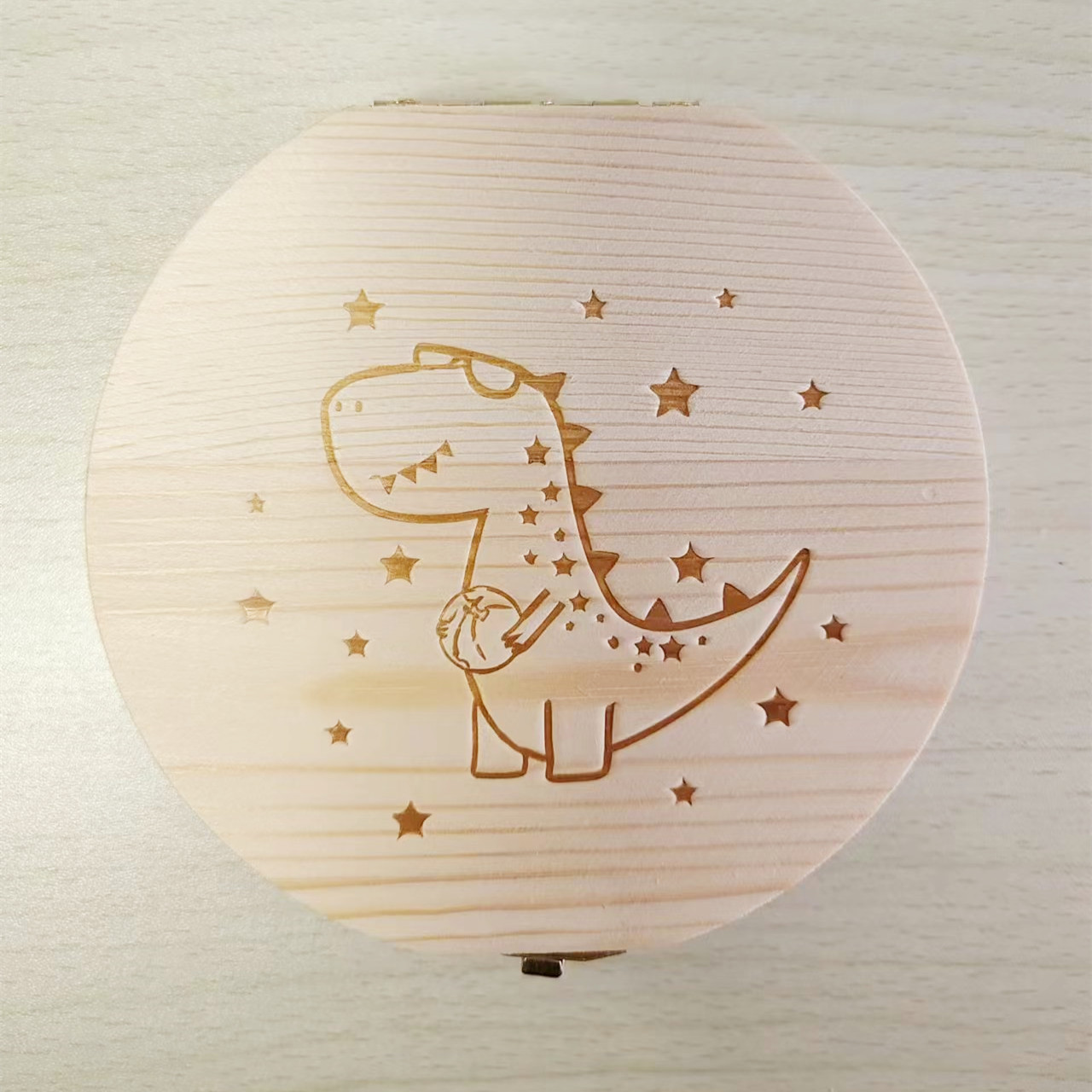 Деревянная коробка для зубов в английском стиле для мальчиков и девочек