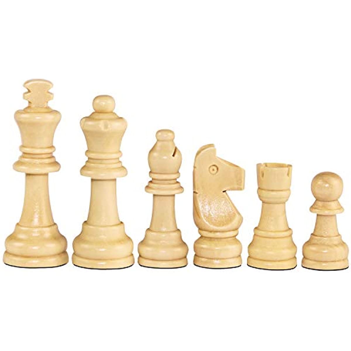 Figuras de ajedrez de 8CM/3,15 pulgadas, piezas de ajedrez de madera maciza, solo piezas de ajedrez de madera Staunton para torneo
