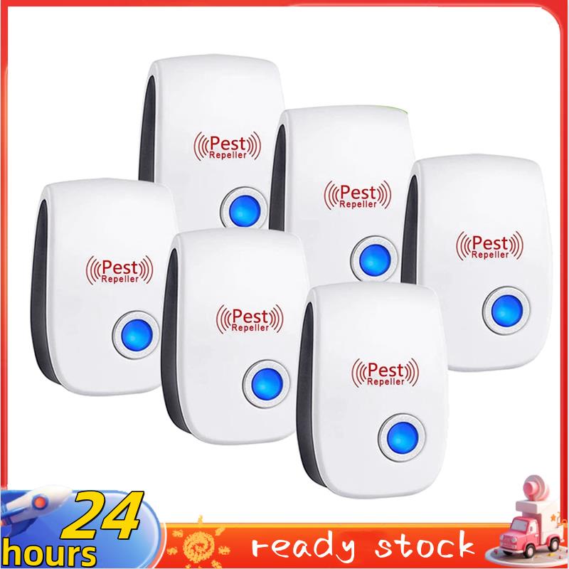 3/4/6 шт. ультразвуковой электронный репеллент от насекомых мышей крыс тараканы устройство для борьбы с вредителями бытовой убийца комаров
