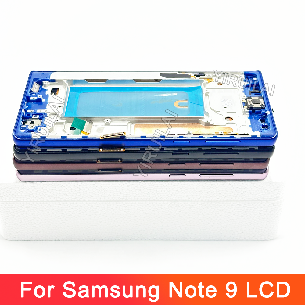 TFT для Samsung Galaxy Note 9 N960F N960F/DS N960U ЖК-дисплей цифровой сенсорный экран с рамкой для Samsung Note 9 ЖК-дисплей в сборе