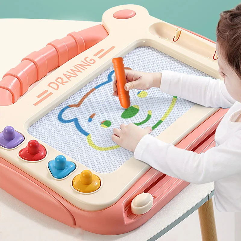Baby Magnetic Drawing Board Educational Toy for Toddlers Boys and Girls Safe Erasable Doodle Sketch Writing Pad for Kids