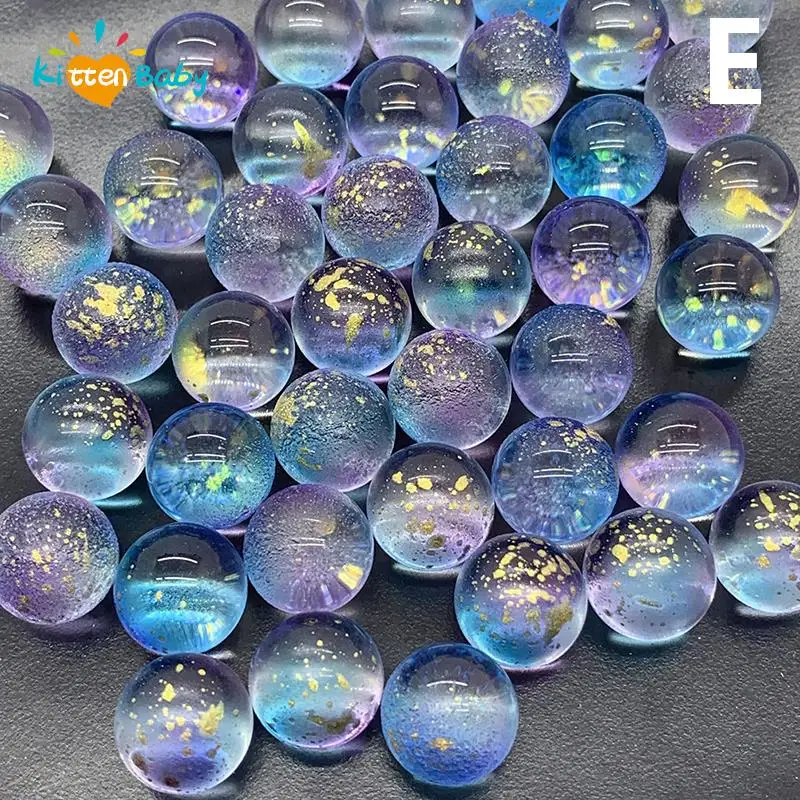 Abalorios de bolas de canicas de vidrio para niños, máquina de Pinball transparente, decoración del hogar para pecera, jarrón, acuario, juguetes para niños, 50 piezas, 12mm