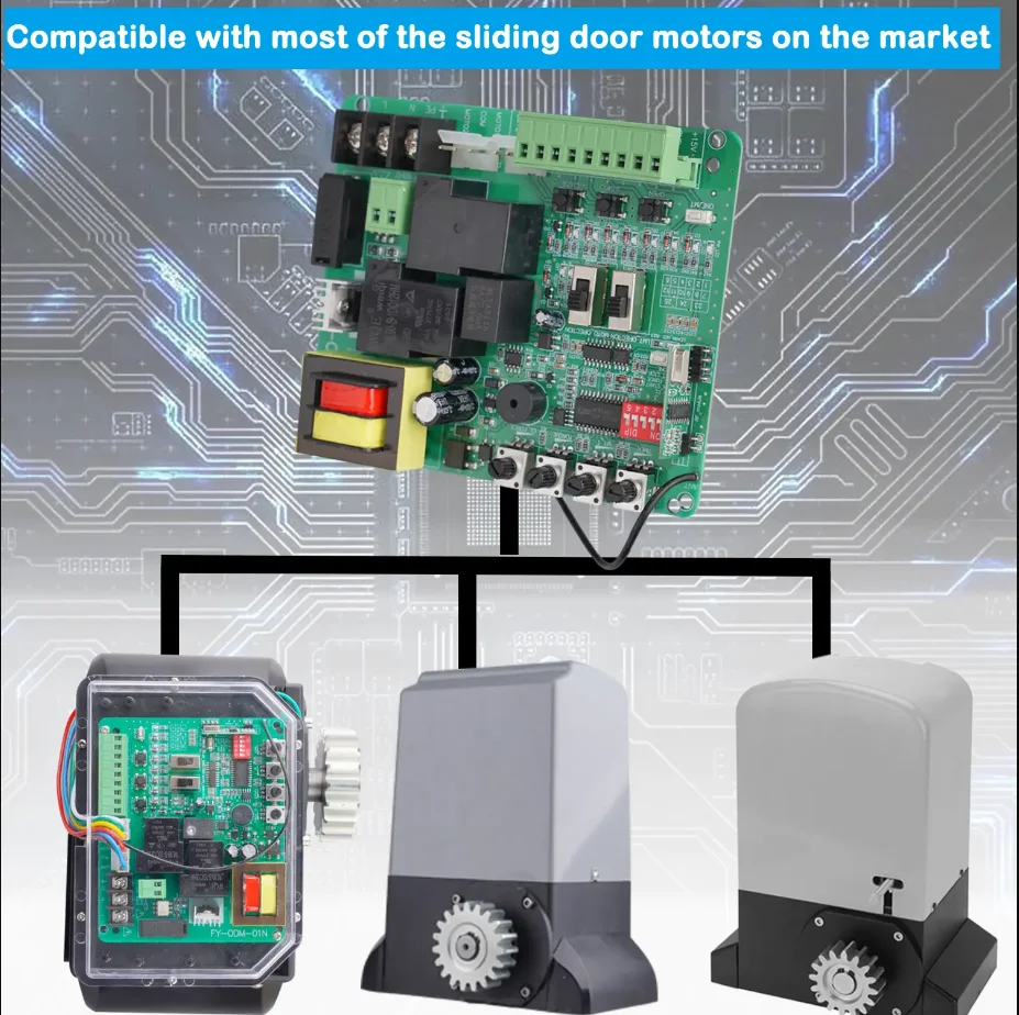 220V!! Tuya wifi abridor de portão deslizante controlador de motor placa de circuito placa mãe compatível com motor vevor