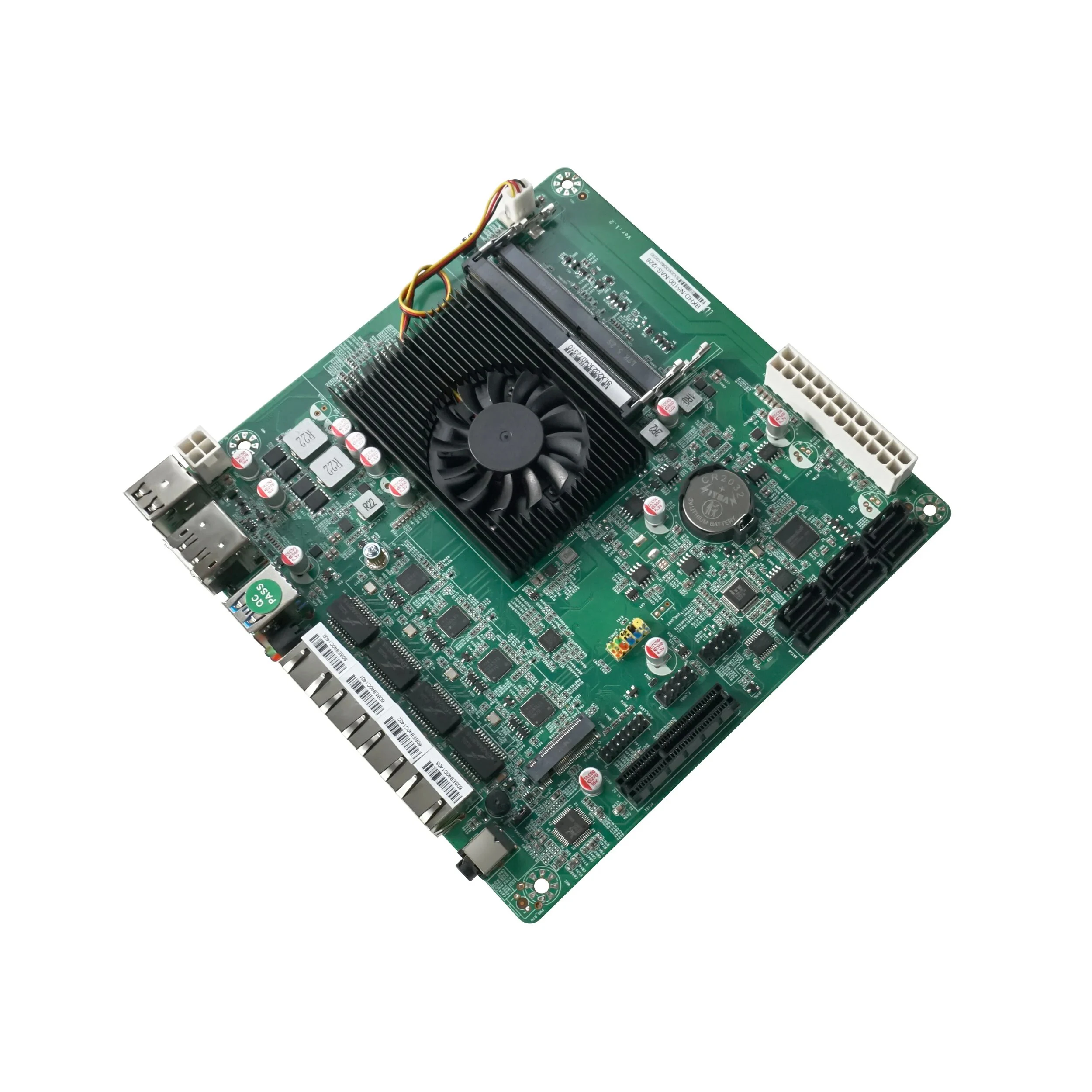 Yohirs 4x2,5G Lan NAS материнская плата Intel N5105 N5100 mini itx промышленный ПК 6xSATA3.0 PCIe 17x17 см материнская плата с мягкой маршрутизацией 2 * DDR4