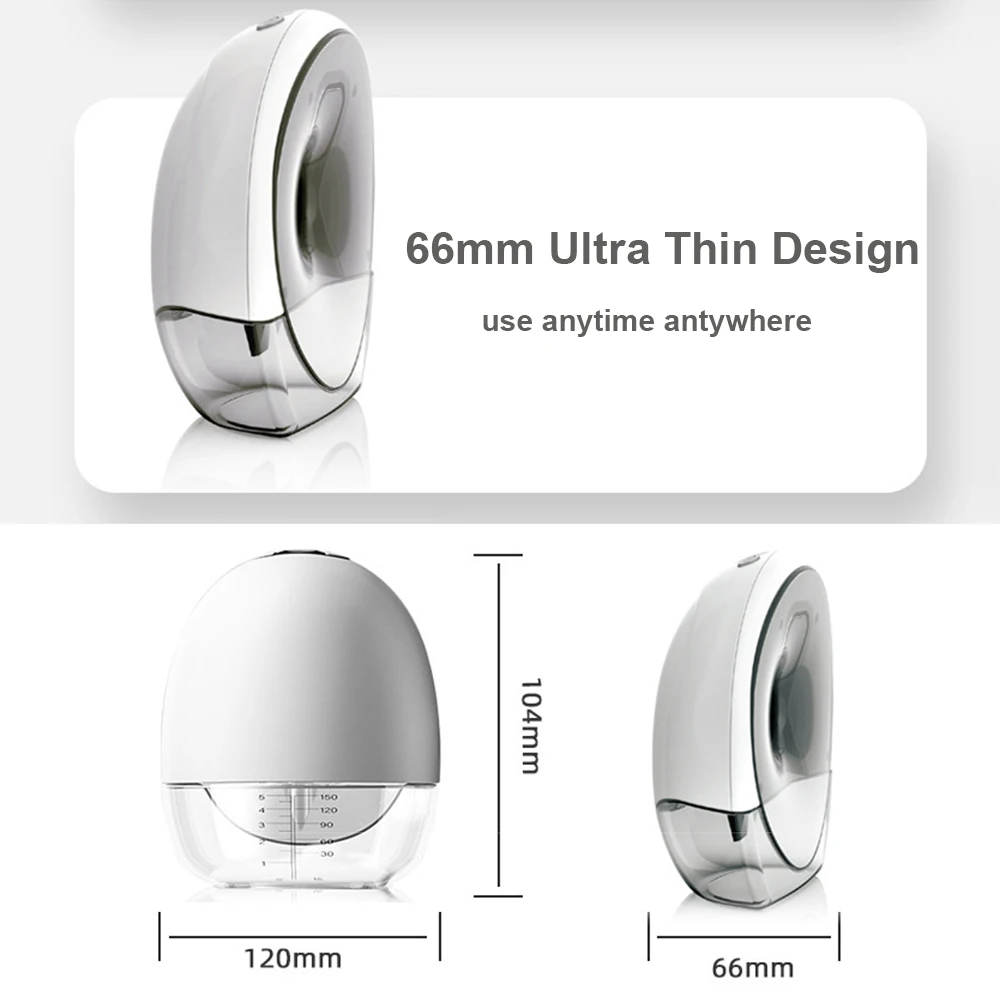 เครื่องปั๊มนมแบบสวมใส่ได้ แฮนด์ฟรีไฟฟ้าแบบพกพา เครื่องปั๊มนมแบบสวมใส่ได้ เครื่องเก็บน้ํานมให้นมบุตรปลอดสาร BPA
