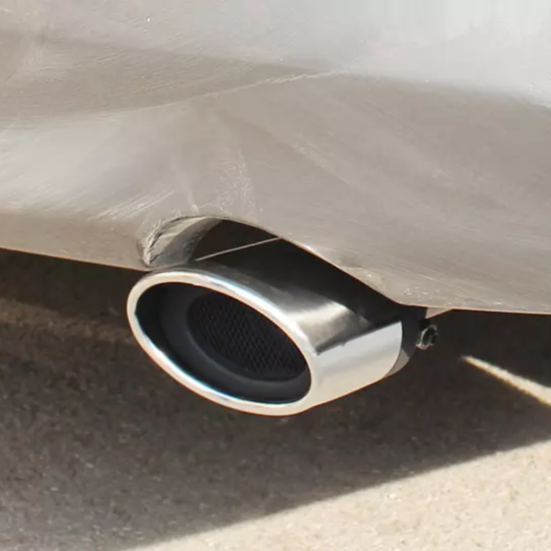 車のエキゾーストサイレンサー,ステンレスクローム,直径調節可能なノズル,ボルト留め,リアエキゾーストサイレンサー,トヨタカローラrav4,2019-24