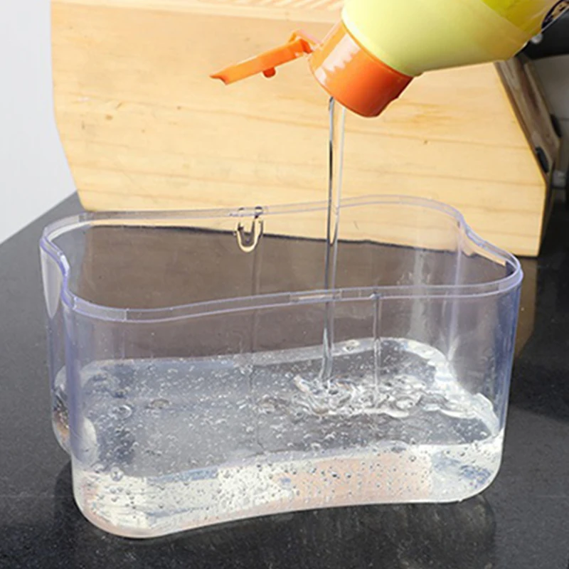 Keuken Wasmiddel Druk Draagbare Zeepdispenser Pak Schone Doek Afwassen Pot Zeepdispenser Schoonmaken Tool