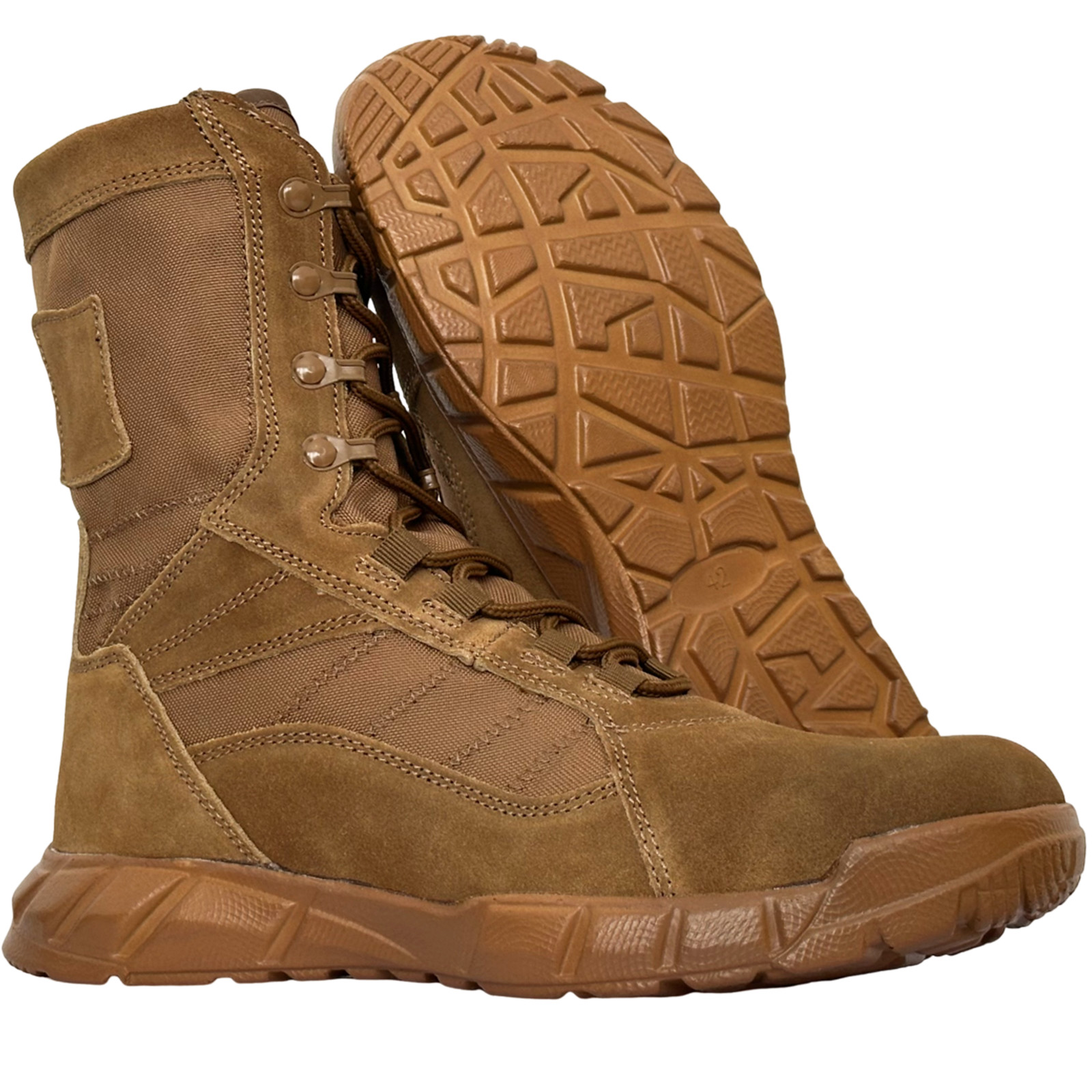 Botas tácticas ligeras de cuero para hombre, botas de combate, entrenamiento anticolisión, con cordones, impermeables, para senderismo al aire libre, transpirables