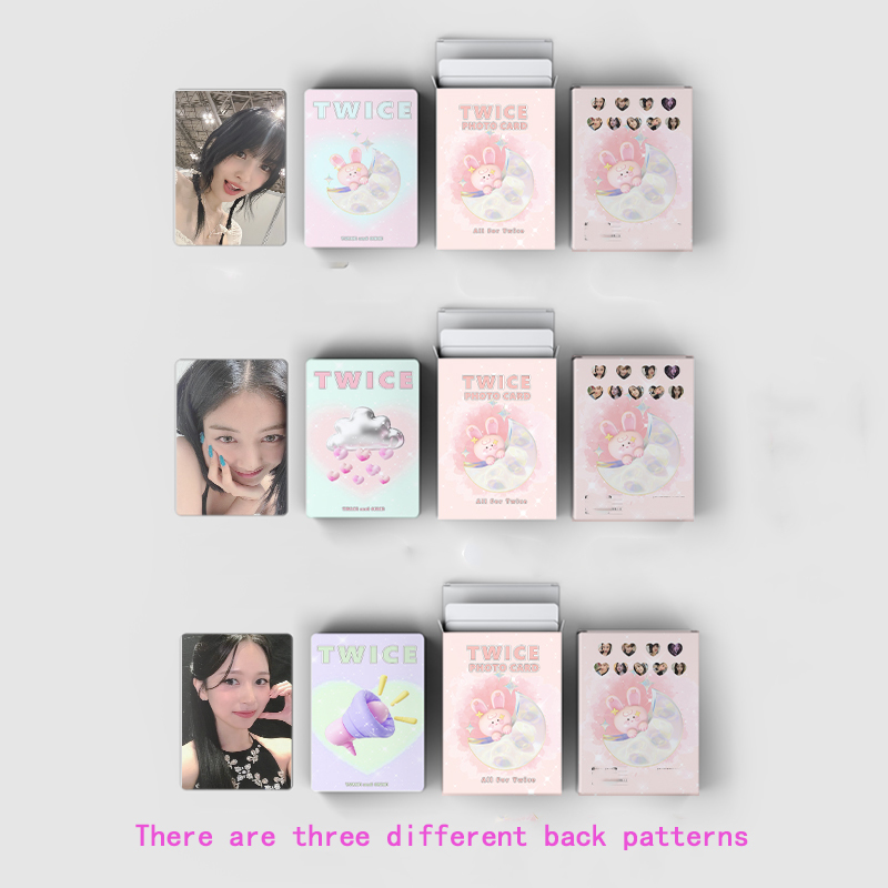 50pcs/set KPOP TWICENew Album Laser Card LOMO Card AEYOUNG DAHYUN JIHYO MOMO NAYEON Girl Collection Gift Postcard Photo Card