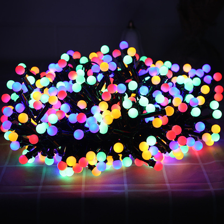 Wasserdichte LED-Feuerwerkskörper-Lichterkette, 8 Modi, Weihnachten, runde Kugel, Gartengirlande, Lichter für Party, Innen- und Außenbereich, Dekoration