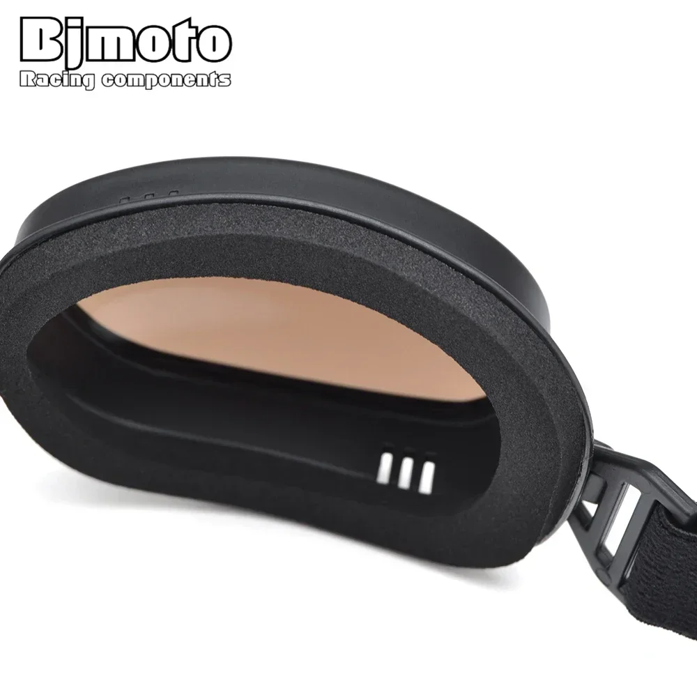 折りたたみオートバイゴーグルヴィンテージヘルメットゴーグル ATV UTV バイカー眼鏡ゴーグルメガネパイロットスクーターダートバイク