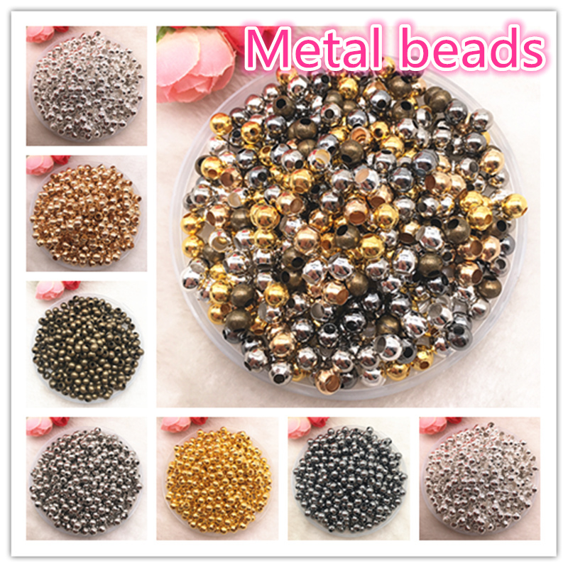 3Mm -- 8Mm Màu Kim Loại Hạt Mịn Bóng Không Gian Siêu Tốc Hạt Trang Sức Làm Diy Phụ Kiện Handmade