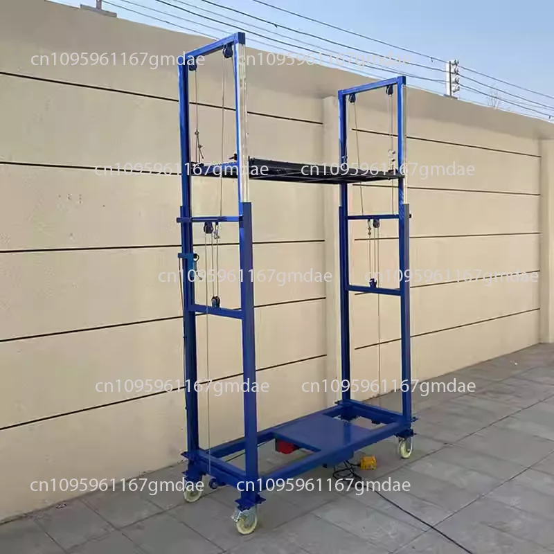 New mobile lifting platform electric scaffolding indoor outdoor decoration high-altitude work site folding disassembling