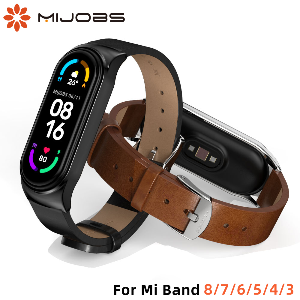 バンドストラップシャオ mi mi バンド 9 8 7 6 5 4 3 NFC レザーリストバンド miband 6 グローバルバージョンブレスレット mi バンド 6 7 8 コレア