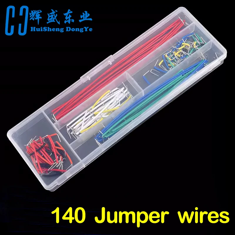 Hot Sell 140 pcs U Shape Solderless Breadboard Jumper Cable Wire Kit For Arduino Shield For raspberry pi Drop Shipping