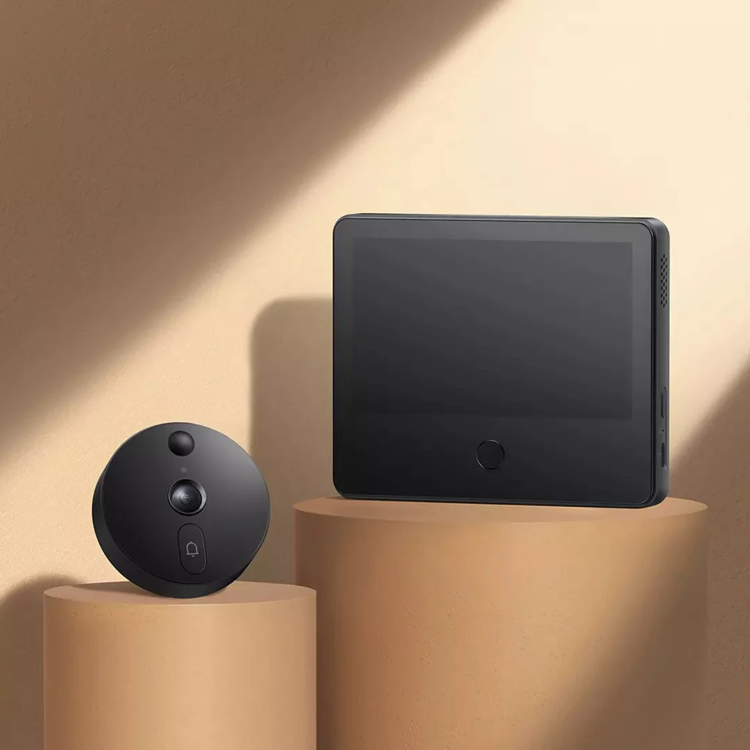Xiaomi Mijia Smart Video Chuông Cửa Mắt Mèo Cửa Gương Camera 5 "IPS Màn Hình Hồng Ngoại Quan Sát Ban Đêm AI Nhận Dạng Khuôn Mặt chống Trộm