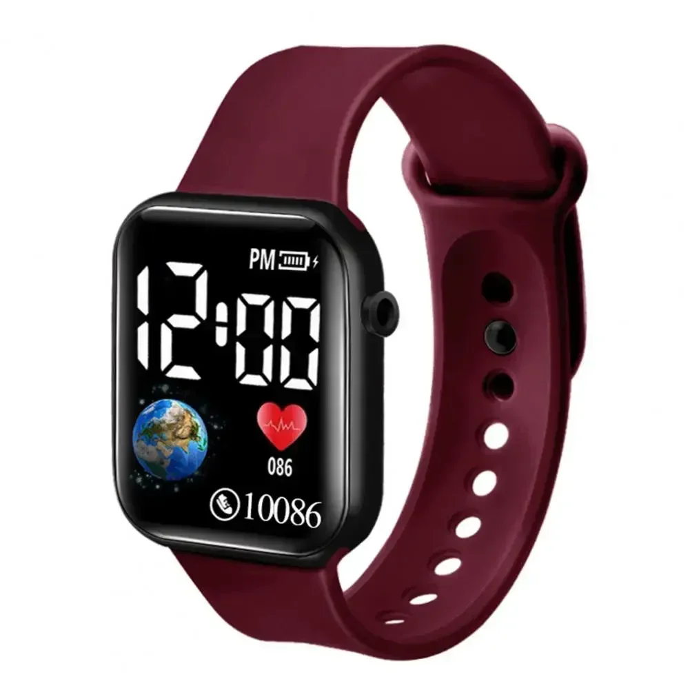 2025 led relógio digital moda relógio eletrônico casual relógio de pulso crianças meninos meninas esportes relógios à prova dwaterproof água reloj hombre