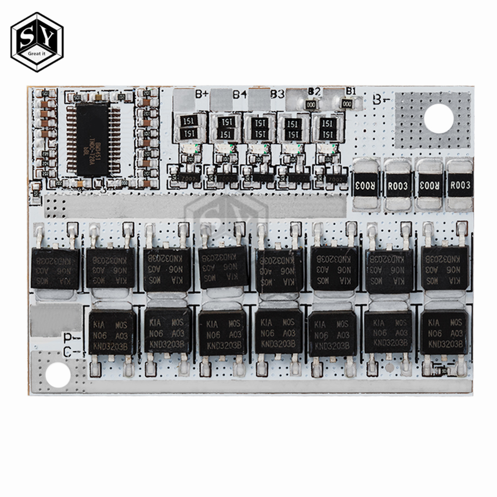 3s/4S/5S Bms 12v 16.8v 21v 3.7v 100a Li-ion Lmo Placa de circuito de proteção de bateria de lítio ternária Li-polímero de carregamento de equilíbrio