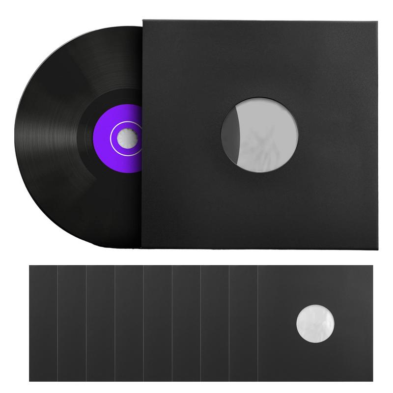10pcs Record Protective Sleeves Vinyl Record Inner Sleeves Anti Static Album Inner Covers Storage Bags Album Organizer Protector