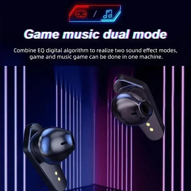 X15 TWS Gaming Earbuds Bezprzewodowe słuchawki Bluetooth z mikrofonem Bass Audio Pozycjonowanie dźwięku Muzyka stereo 9D Zestaw słuchawkowy HiFi dla graczy