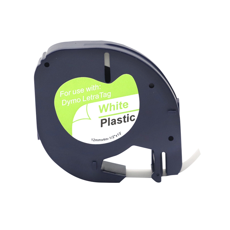 10/20/30/50pcs 91331 91201 12mm Multicolor เทปฉลากพลาสติก Dymo LetraTag Label Maker กระดาษเทปสําหรับ LT100H LT-100T
