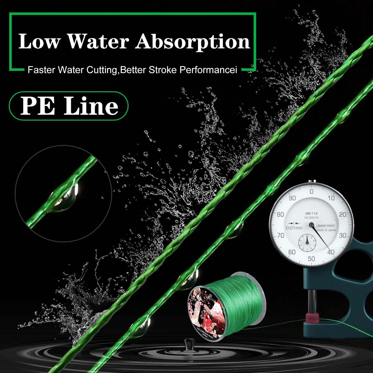 Línea de pesca trenzada Sougayilang X8 100/300 arrastre 22 ~ 88LB línea de PE japonesa multifilamento para Lucio accesorios de pesca de carpa