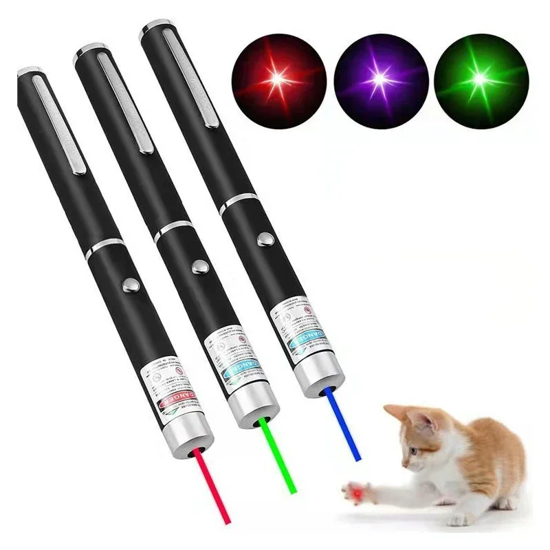 Multipurpose Laser Pointer Pen Red Dot Presentation Tool & Cat Chase Toy Pocket-Sized with Lanyard for Teachers/Sales/Pet Owners