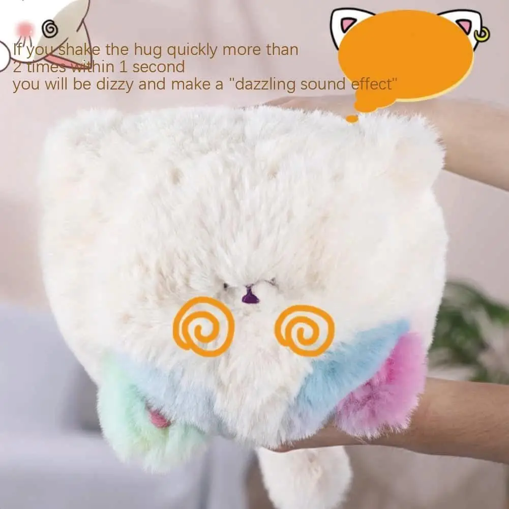 จําลองแมวน่ารักสุนัขพูดคุย Cat Interactive เด็กของเล่นตุ๊กตา Huggy สัตว์เลี้ยงพูดอิเล็กทรอนิกส์มาพร้อมกับ Fluffy ที่สมจริงของเล่นแมว