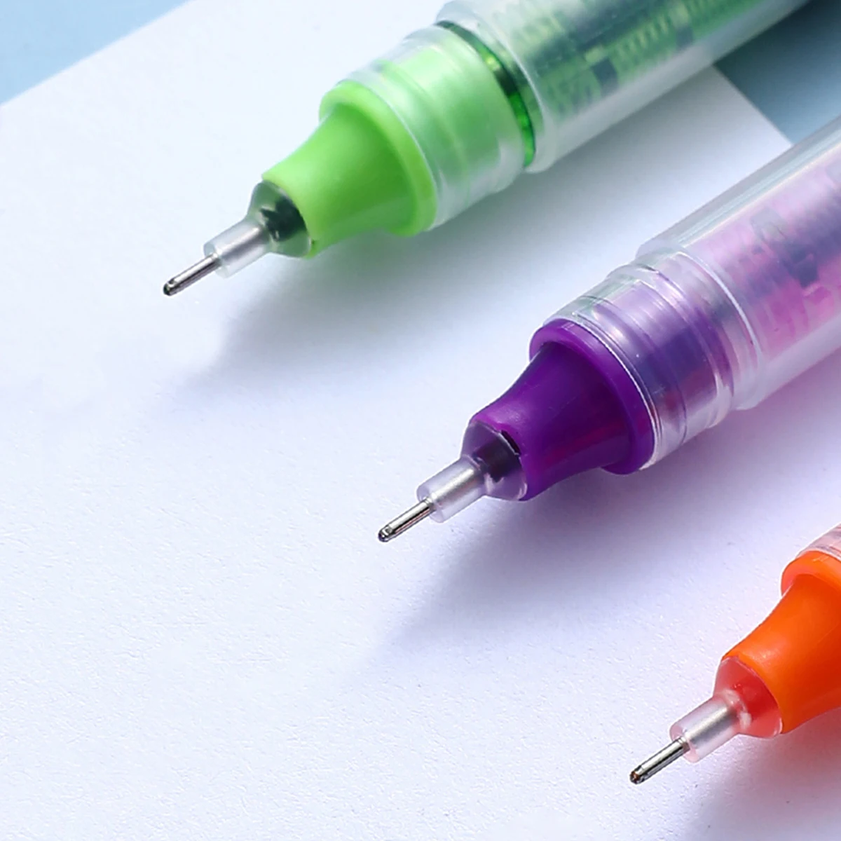 10 canetas de gel coloridas. Grande capacidade de secagem rápida, 0,5 mm, adequadas para estudantes, tomada de notas, marcação, desenho, contabilidade.