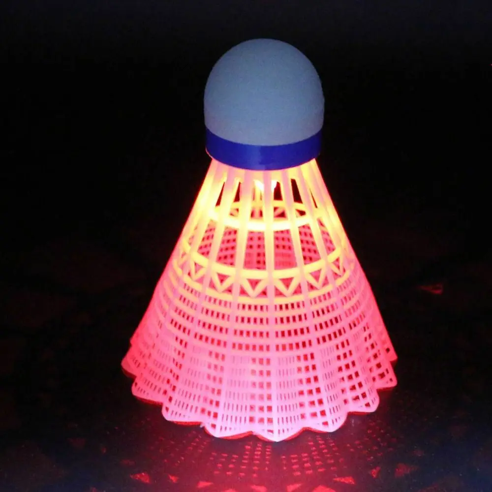 Light-up LED Badminton Lighting Balls Glowing Luminous Badminton Balls Colorful Lightweight Lighting Shuttlecocks