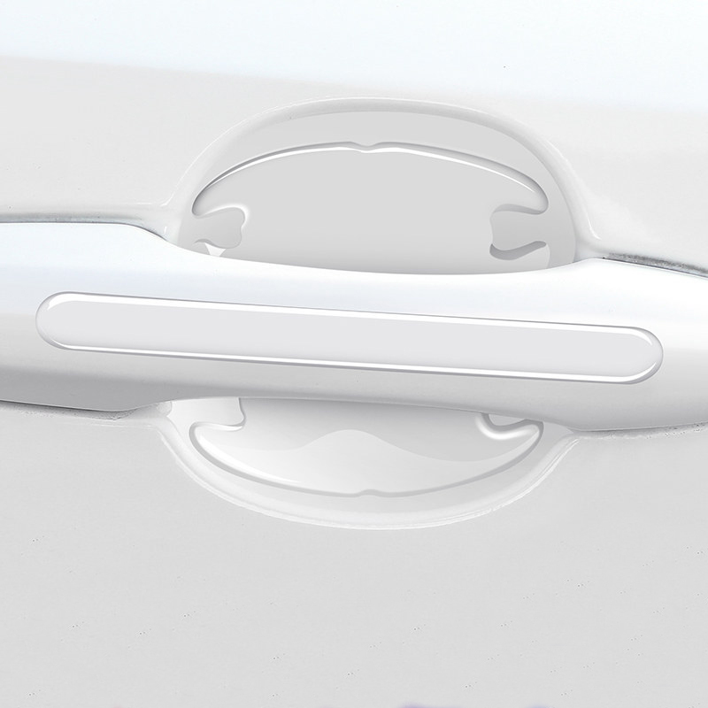 Pegatinas protectoras transparentes para manija de puerta de coche, protección antiarañazos, anticolisión, tira transparente Invisible