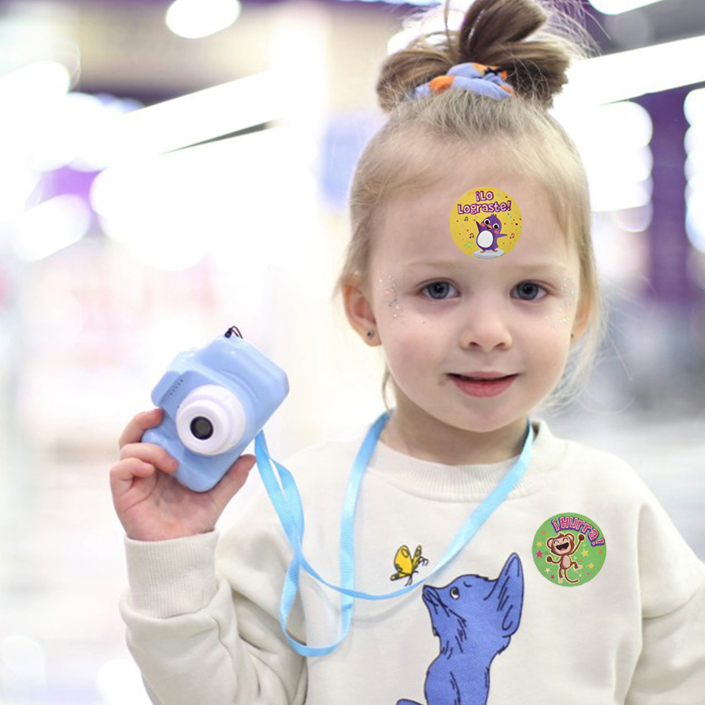 100-500 шт., детские наклейки с животными